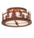 Tall Pines Two Light Flushmount in Rust (57|238688)