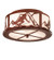 Alpine Two Light Semi-Flushmount in Rust (57|238687)