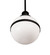 Bola One Light Pendant in Textured Black (57|238313)