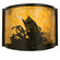 Leaping Bass One Light Wall Sconce in Timeless Bronze (57|23823)