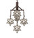 Moravian Star Five Light Chandelier in Mahogany Bronze (57|237620)