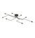 Pipedream Eight Light Flushmount in Wrought Iron (57|236581)