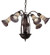 Stained Glass Pond Lily Seven Light Chandelier in Mahogany Bronze (57|236533)