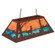 Deer At Lake Six Light Pendant in Rust (57|233888)