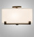 Cilindro One Light Flushmount in Brown Metallic (57|233657)
