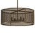 Cilindro Four Light Pendant in Brown Metallic (57|233548)