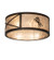 Black Stallion Four Light Flushmount in Mahogany Bronze And Solar Black (57|233537)