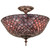 Tiffany Fishscale Three Light Flushmount in Mahogany Bronze (57|23310)