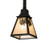 Winter Pine One Light Pendant in Satin Black Wrought Iron (57|232555)
