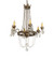 Dominique Six Light Chandelier in Black Hills Gold (57|232504)