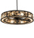 Whispering Pines 15 Light Chandel-Air in Textured Black (57|231601)