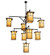 Hyde Park Nine Light Chandelier in Craftsman Brown (57|230747)