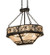 Whispering Pines Eight Light Pendant in Satin Black Wrought Iron (57|230600)
