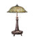 Tiffany Fishscale Three Light Table Lamp in Mahogany Bronze (57|230465)