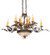 Greenbriar Oak Ten Light Chandelier in Old Copper Pot (57|230421)