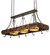Steamboat Three Light Pot Rack in Red Mahogany On Pine (57|229227)
