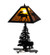 Lone Moose Two Light Table Lamp in Textured Black Textured Black (57|228788)
