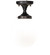 Huevo One Light Flushmount in Oil Ribbed Bronze (57|228674)