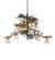 Pine Branch 12 Light Chandelier in Vintage Copper (57|228470)
