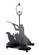 Hunter W/Dog Table Base Hardware in Textured Black (57|22733)