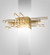 Barrett 44 Light Post Mount in Brushed/Waxed Brass (57|225775)