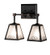 Putrelo Two Light Wall Sconce in Craftsman Brown (57|225698)