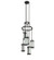 Putrelo Six Light Chandelier in Old Wrought Iron (57|225670)