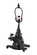 Lone Moose One Light Table Base in Textured Black (57|22489)