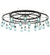 Mason Jar 24 Light Chandelier in Textured Black (57|224641)