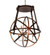 Gimbal LED Chandelier in Vintage Copper (57|223804)