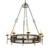 Toscano Eight Light Chandelier in Antique Black (57|222724)