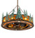 Tall Pines 12 Light Chandel-Air in Antique Copper With Green Trees (57|222081)