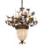 Oak Leaf & Acorn 11 Light Chandelier in Dark Burnished Antique Copper (57|221201)