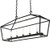 Kitzi Five Light Pendant in Solar Black (57|219935)