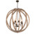 Woodward Eight Light Pendant in Bronze And Oak Barrel Stave (57|218452)