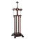Column Mission Two Light Table Base Hardware in Mahogany Bronze (57|21617)