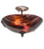 Metro Fusion Two Light Semi-Flushmount in Mahogany Bronze (57|216054)