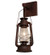 Miners Lantern One Light Wall Sconce in Wrought Iron On Rust (57|215766)