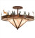 Wildlife Six Light Semi-Flushmount in New Copper Vein (57|214797)