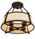 Cilindro Four Light Semi-Flushmount in Oil Rubbed Bronze (57|214548)