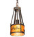 Ridin Hy Personalized One Light Pendant in Antique Copper,Burnished (57|213967)