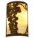 Grape Ivy Two Light Wall Sconce in Rustic Iron (57|213910)