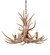 Antlers Four Light Chandelier in Antique Copper (57|213675)