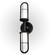 Jaula Two Light Wall Sconce in Flat Black (57|213449)