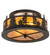 Tall Pines Two Light Flushmount in Wrought Iron (57|213426)