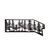Tall Pines Front Step Railing in Solar Black (57|211869)