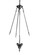 Inverted Pendant Hardware Three Light Chandelier Hardware in Natural Wood,Oil Rubbed Bronze (57|21036)