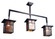 Hyde Park Three Light Island Pendant in Craftsman Brown (57|20683)