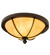 Dominga Three Light Flushmount in Wrought Iron (57|205084)