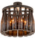 Tuscan Vineyard Five Light Chandelier in Black Metal (57|202857)